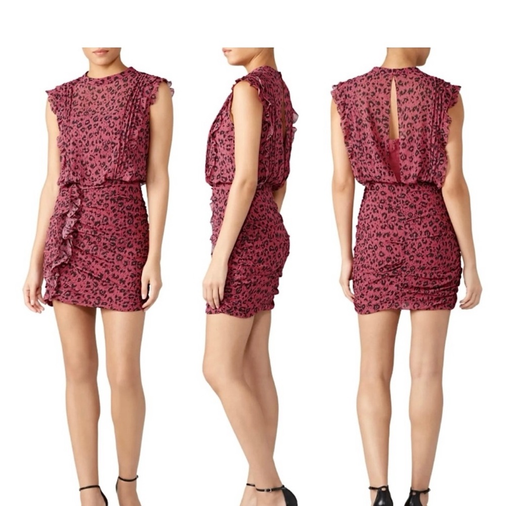 All Saints Hali Roar leopard print dress